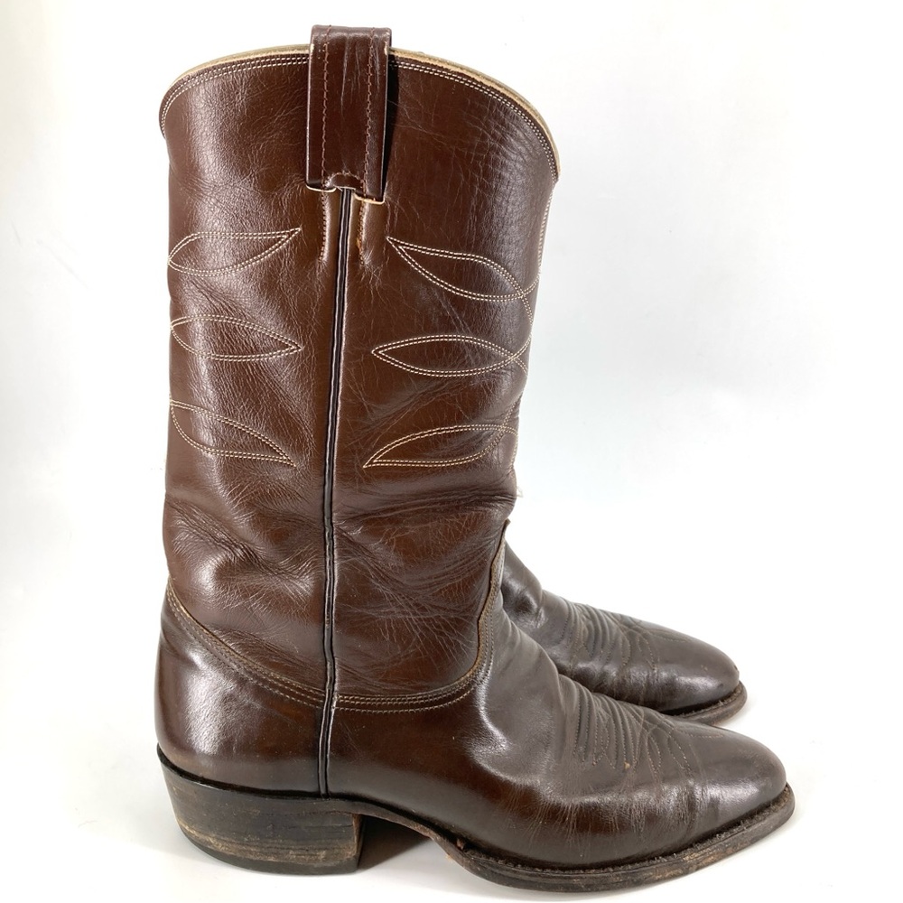 Nocona Boots Vintage Style 4761 Brown Leather Cowboy Boots
